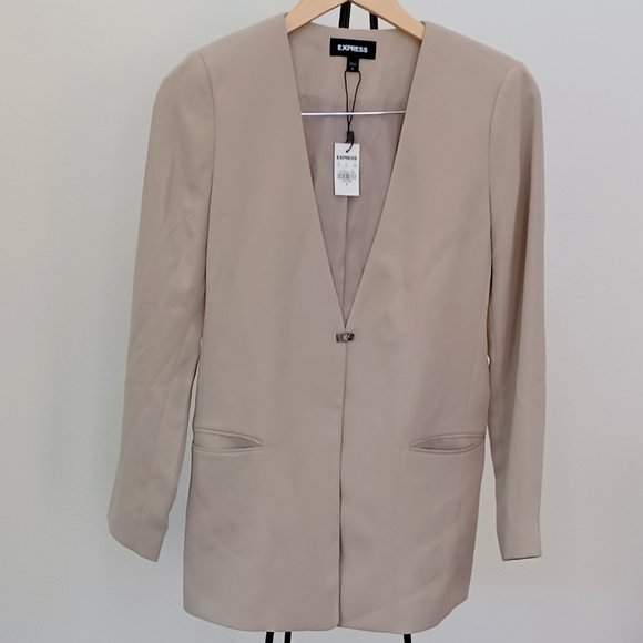 Express Jackets & Coats New Express Beige Blazer Poshmark